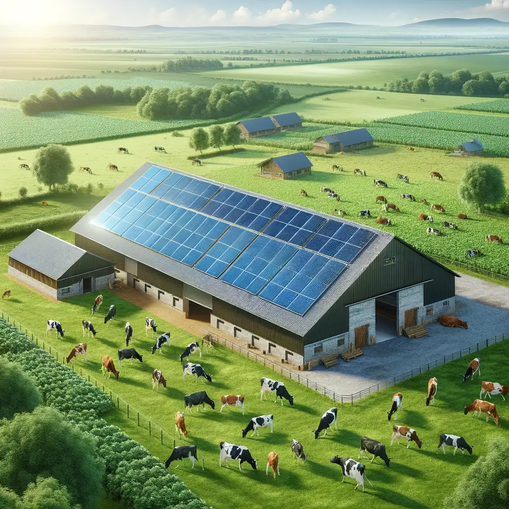 cow farm solar